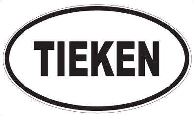 TIEKEN - Oval Magnet
