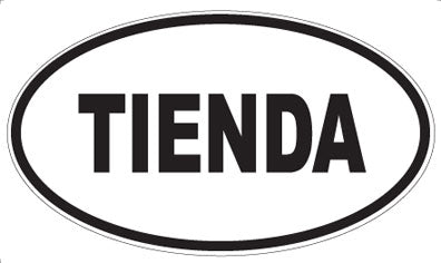 TIENDA - Oval Sticker