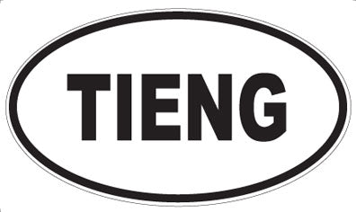 TIENG - Oval Magnet