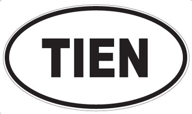 TIEN - Oval Magnet