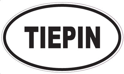 TIEPIN - Oval Sticker