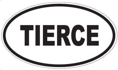 TIERCE - Oval Sticker