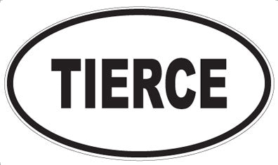 TIERCE - Oval Magnet