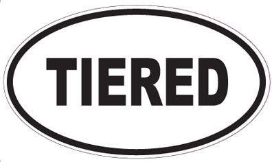 TIERED - Oval Sticker