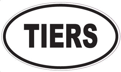 TIERS - Oval Magnet