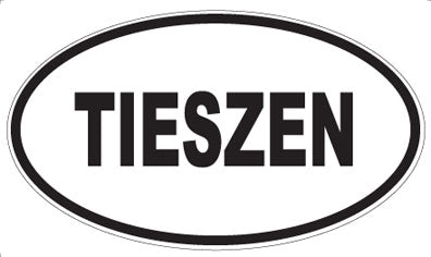 TIESZEN - Oval Sticker