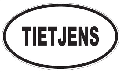 TIETJENS - Oval Magnet