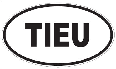 TIEU - Oval Sticker