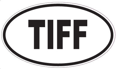 TIFF - Oval Sticker