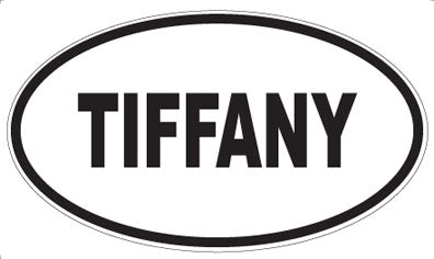 TIFFANY - Oval Sticker