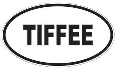 TIFFEE - Oval Sticker