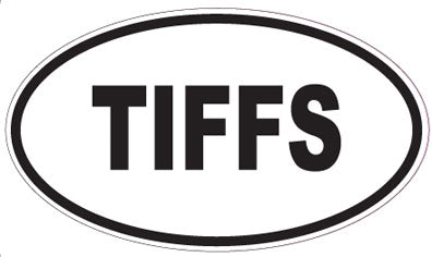 TIFFS - Oval Sticker