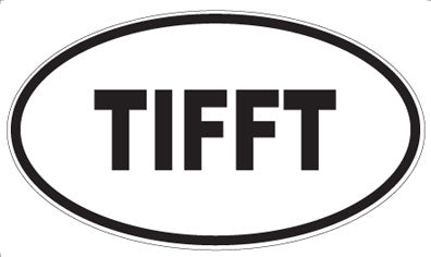 TIFFT - Oval Sticker