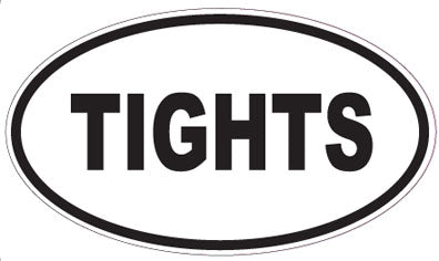 TIGHTS - Oval Sticker
