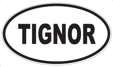 TIGNOR - Oval Sticker