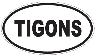TIGONS - Oval Sticker