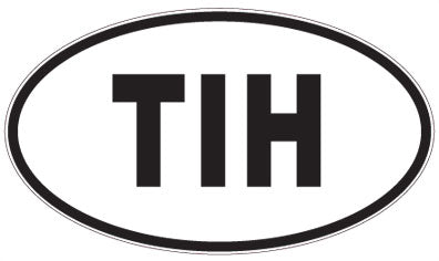 TIH - 3 Letter Initials Oval Magnet