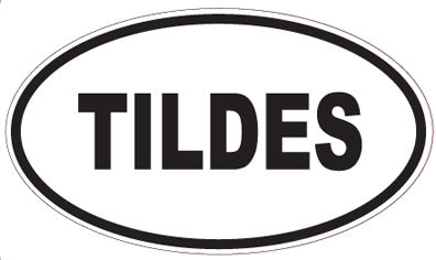 TILDES - Oval Sticker