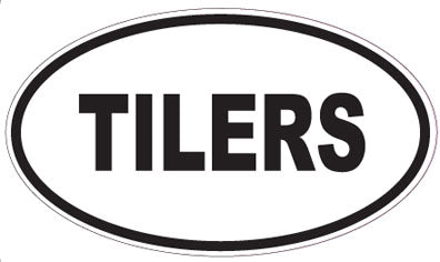 TILERS - Oval Sticker