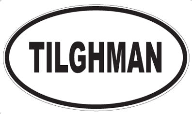 TILGHMAN - Oval Sticker