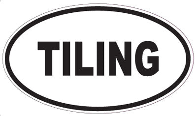 TILING - Oval Sticker