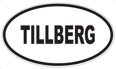 TILLBERG - Oval Sticker