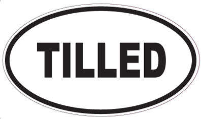 TILLED - Oval Sticker