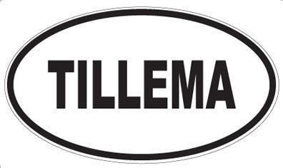 TILLEMA - Oval Sticker