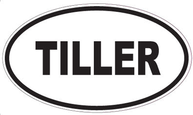 TILLER - Oval Sticker