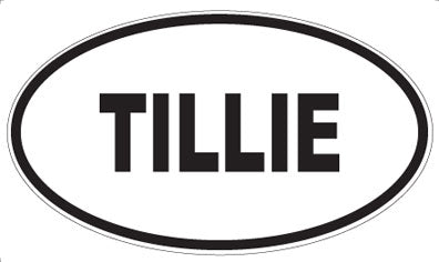TILLIE - Oval Magnet