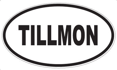 TILLMON - Oval Sticker