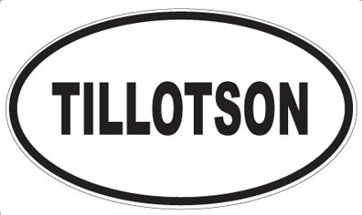 TILLOTSON - Oval Magnet