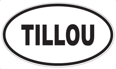 TILLOU - Oval Sticker