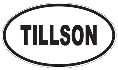 TILLSON - Oval Sticker