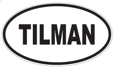 TILMAN - Oval Sticker