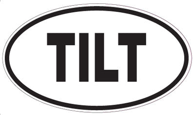 TILT - Oval Sticker
