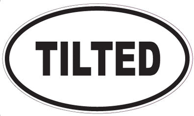 TILTED - Oval Sticker