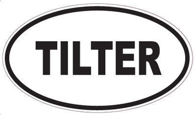 TILTER - Oval Sticker