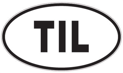TIL - 3 Letter Initials Oval Magnet