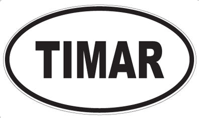 TIMAR - Oval Sticker