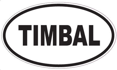 TIMBAL - Oval Sticker