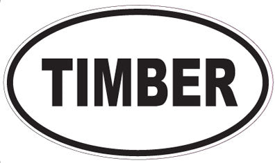 TIMBER - Oval Sticker