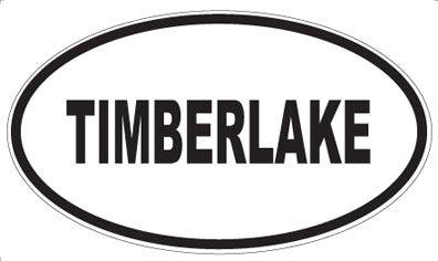 TIMBERLAKE - Oval Sticker