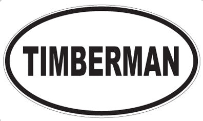TIMBERMAN - Oval Magnet