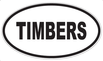TIMBERS - Oval Sticker
