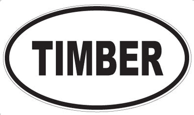 TIMBER - Oval Magnet