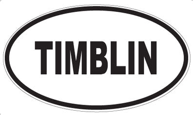 TIMBLIN - Oval Sticker
