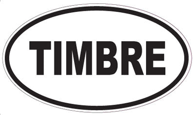TIMBRE - Oval Sticker