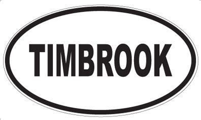 TIMBROOK - Oval Magnet