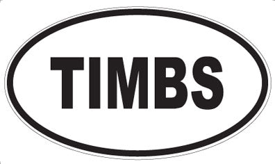 TIMBS - Oval Sticker